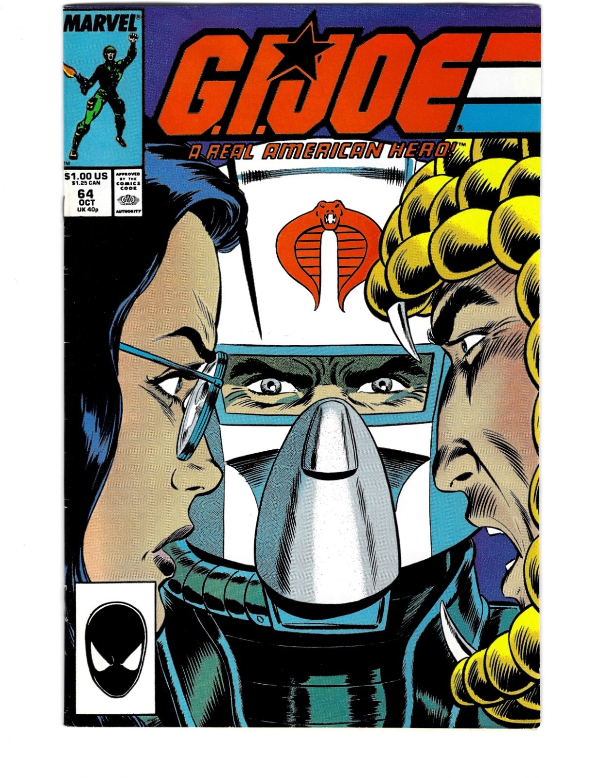 G.I. Joe A Real American Hero #64 Vol. 1 Oct 1987 Marvel Comics 1st App - NM