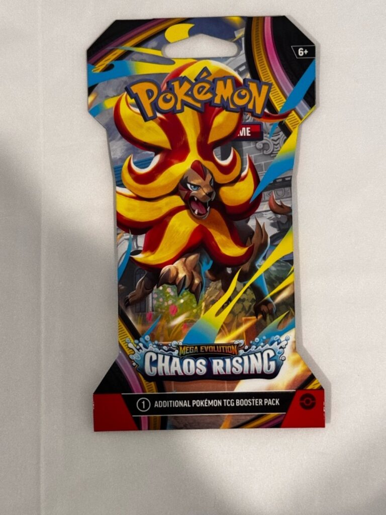 Pokémon Mega Evolution: Chaos Rising Sleeved Booster Pack 'Mega Pyroar' New