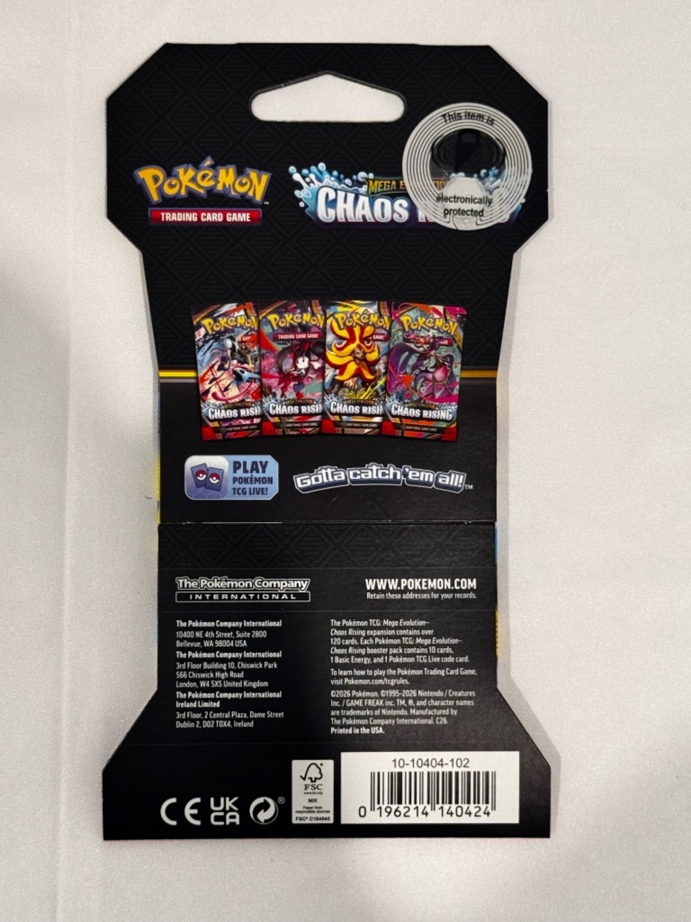 Pokémon Mega Evolution: Chaos Rising Sleeved Booster Pack 'Mega Pyroar' New - Image 2