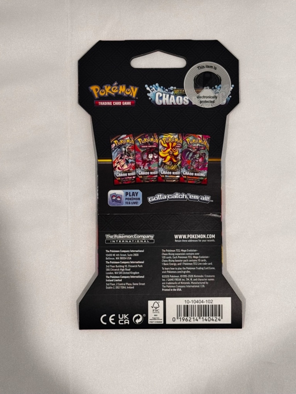 Pokémon Mega Evolution: Chaos Rising Sleeved Booster Pack 'Mega Greninja' New - Image 2
