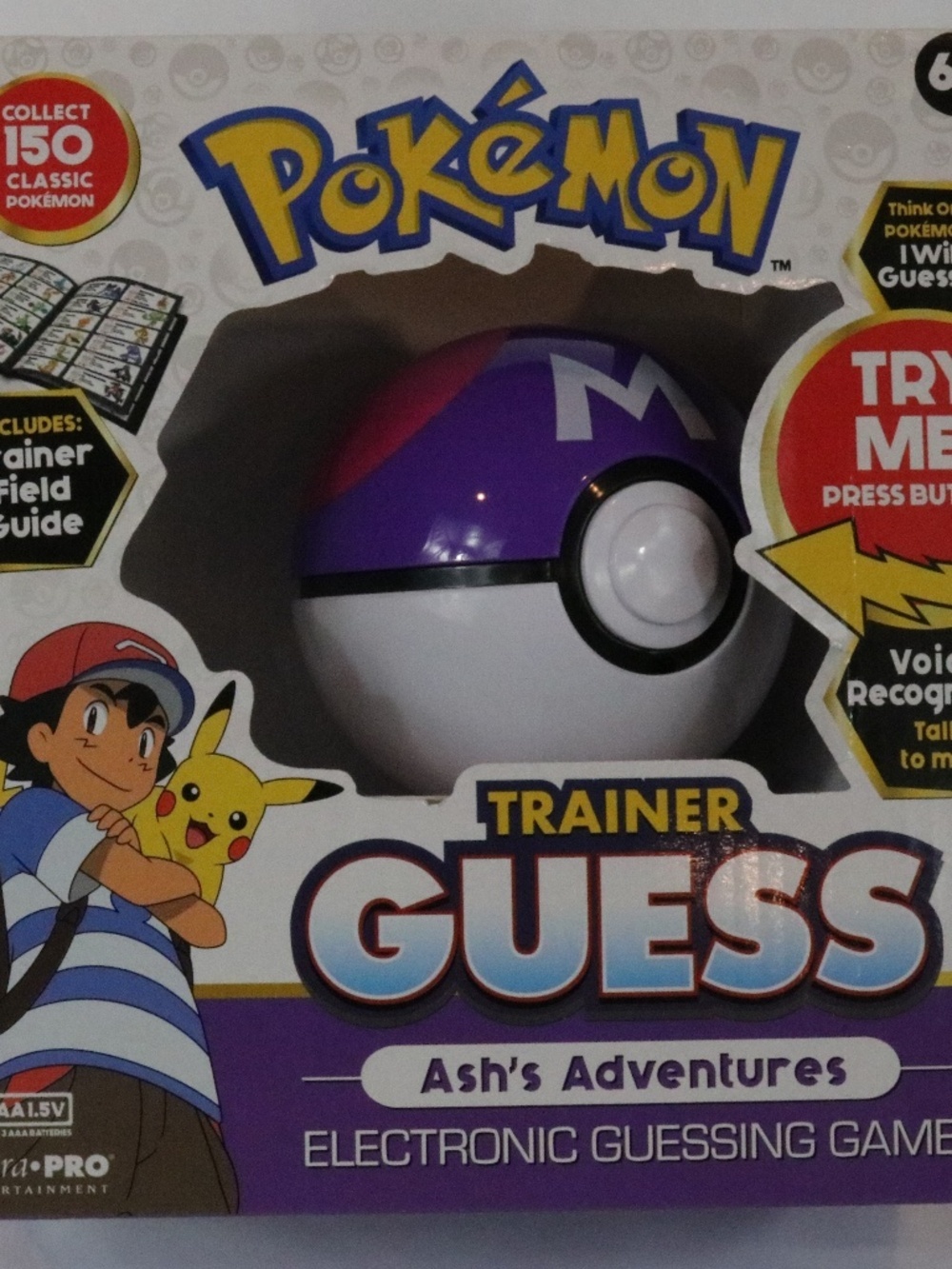 Ultra Pro Pokemon Trainer Guess Ash's Adventures Pokeball New, Sealed!
