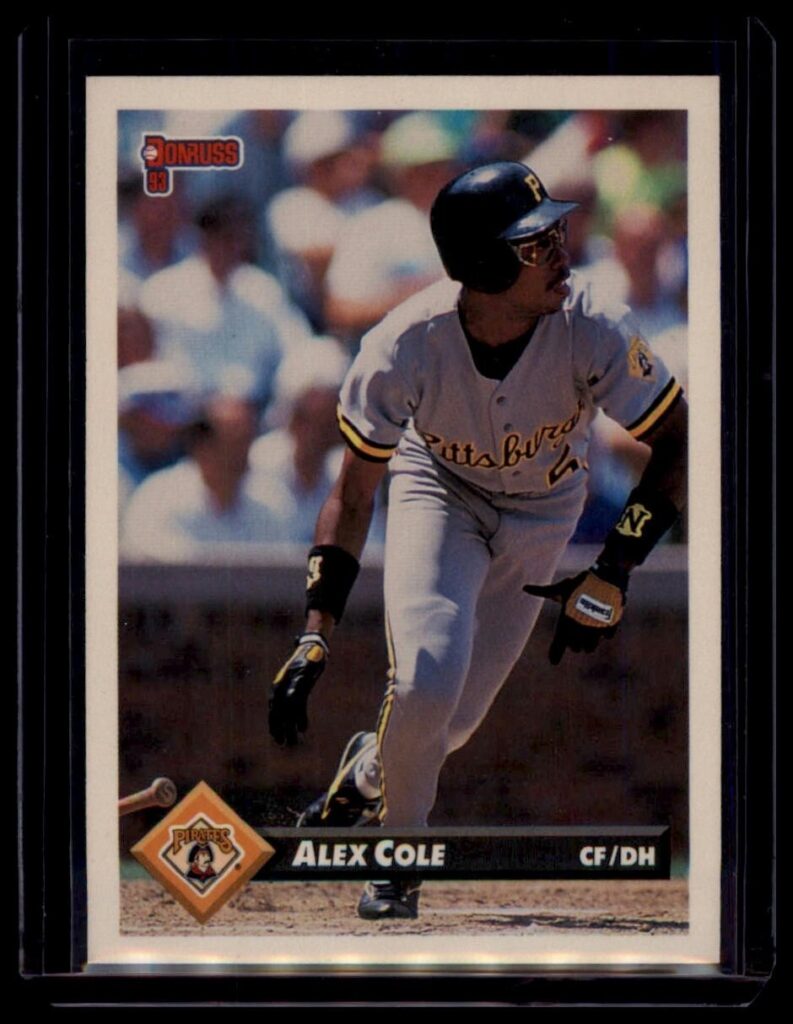 1993 Donruss Alex Cole #70 Pittsburgh Pirates CF/DH