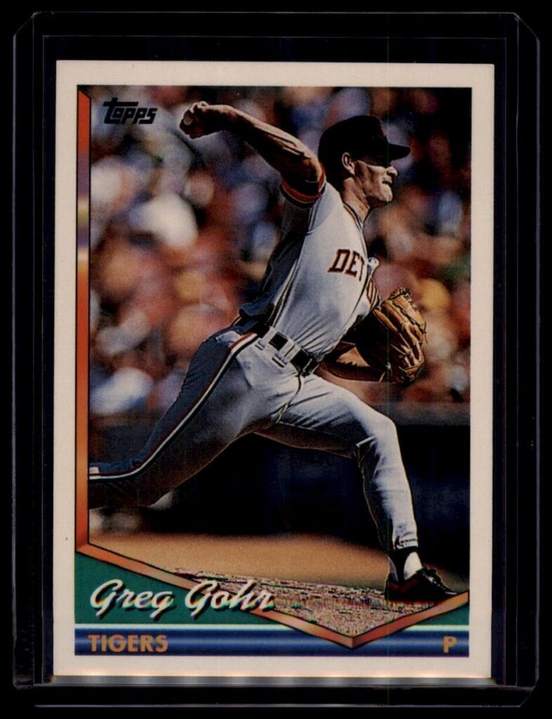 1994 Topps Greg Gohr #711 Detroit Tigers Pitcher