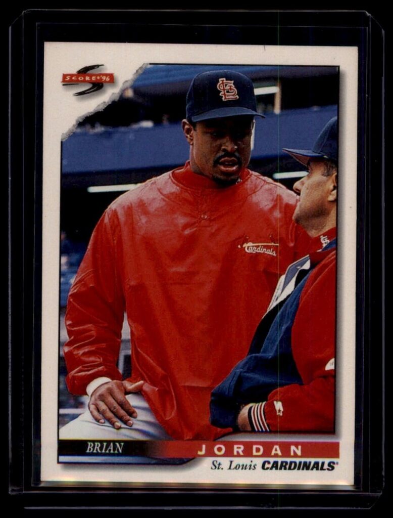 1996 Score Brian Jordan #22 St. Louis Cardinals