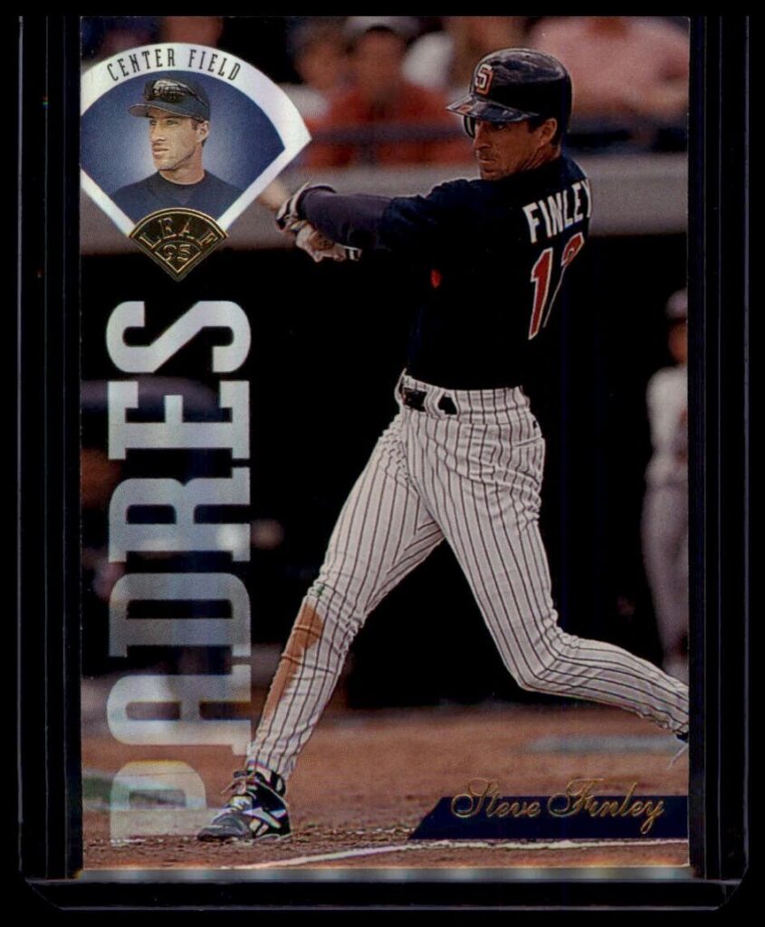 1995 Leaf Steve Finley Baseball Cards #320 San Diego Padres