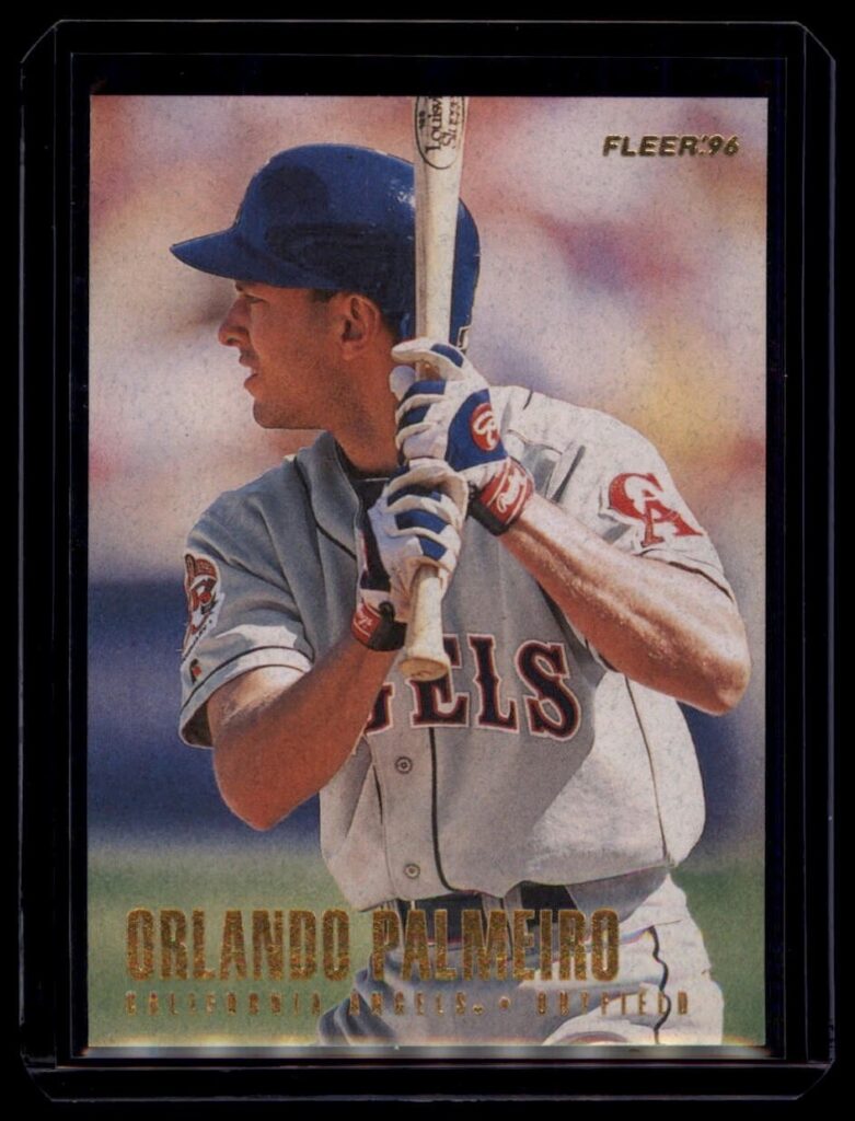 996 Fleer Orlando Palmeiro #53 California Angels Outfield