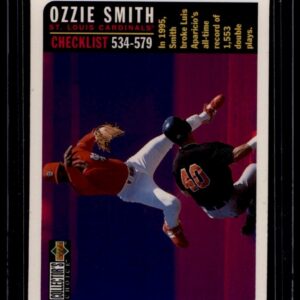 1996 Upper Deck Collector's Choice - Checklist Ozzie Smith #756 St. Louis Cardinals