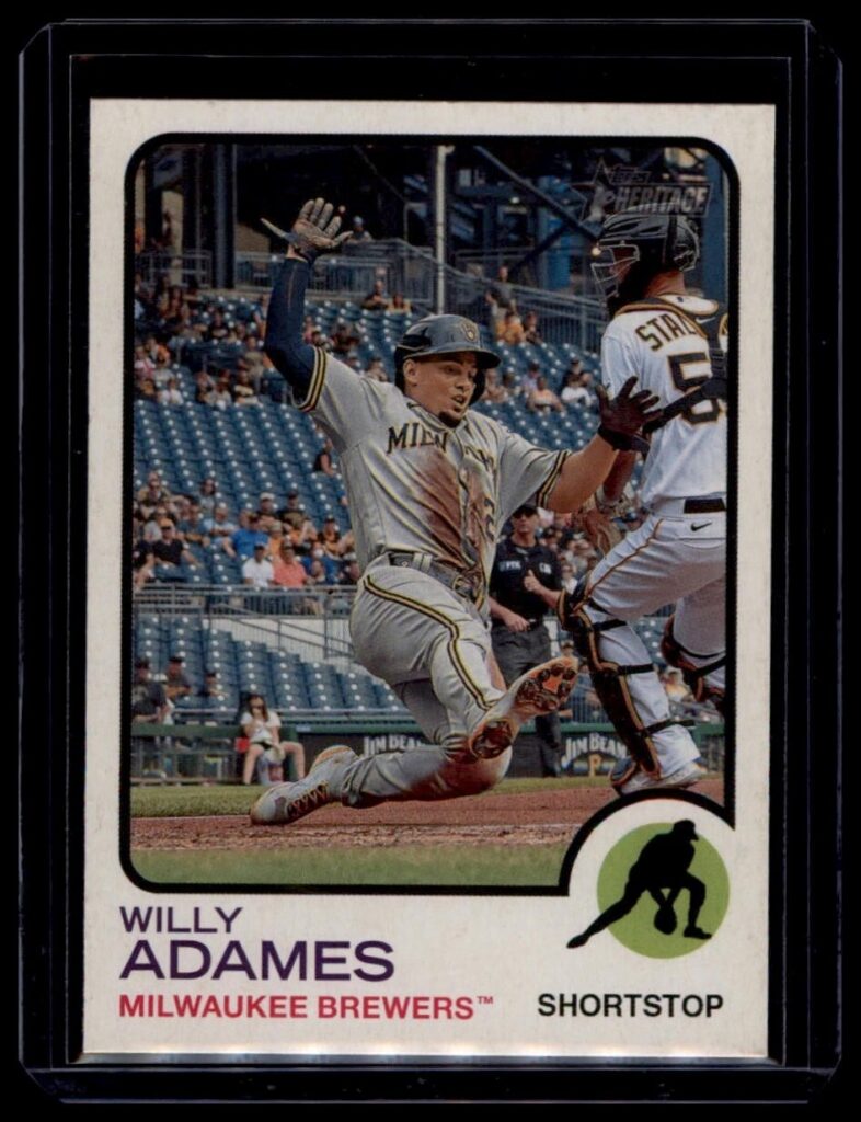 2022 Topps Heritage - Willy Adames #144 Milwaukee Brewers