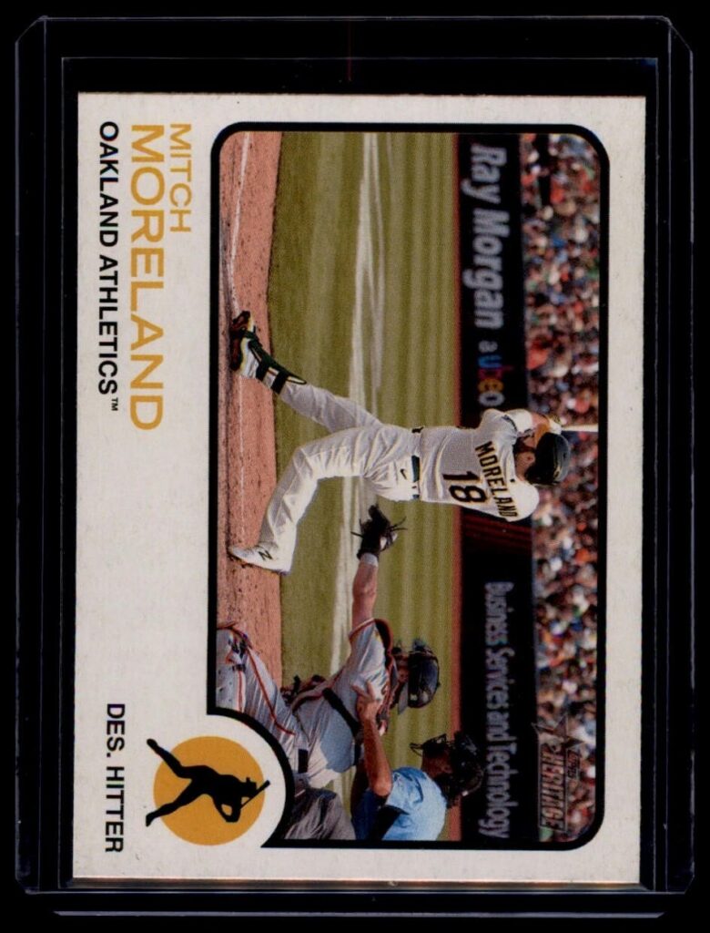 2022 Topps Heritage - Mitch Moreland #118 Oakland Athletics