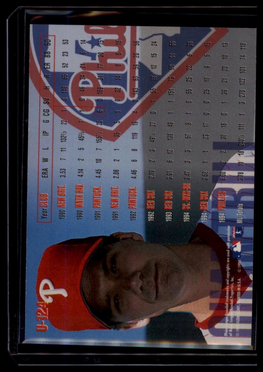 1995 Fleer Update #U-124 Paul Quantrill Philadelphia Phillies - Image 2
