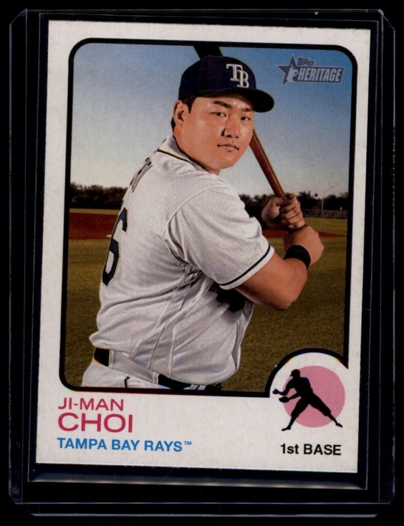 2022 Topps Heritage - Ji-Man Choi #393 Tampa Bay Rays