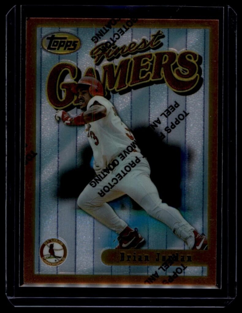 1996 Topps Finest - Brian Jordan #28 St. Louis Cardinals