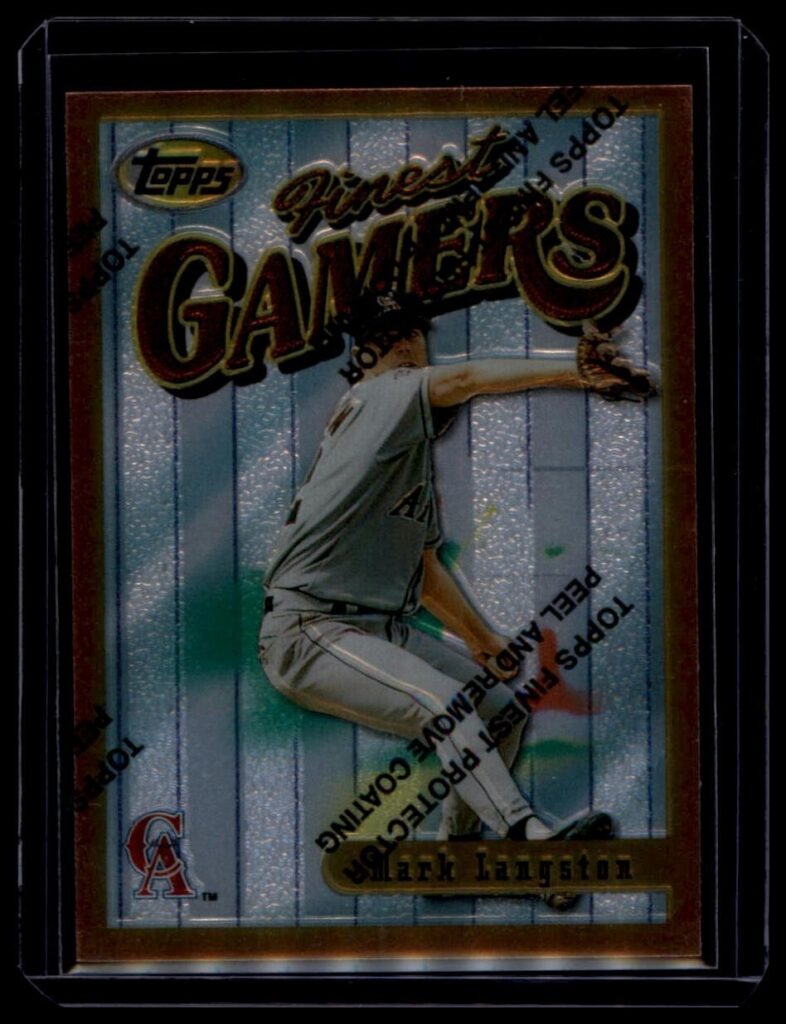 1996 Topps Finest - Mark Langston #114 California Angels