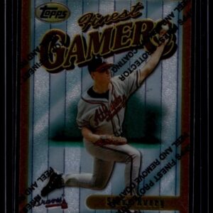 1996 Topps Finest Steve Avery #57 with Coating Atlanta Braves