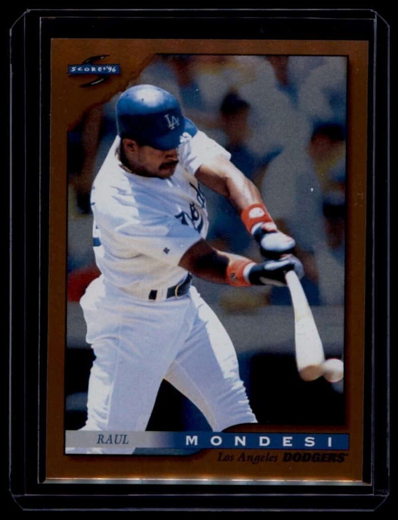 1996 Score - Raul Mondesi #7 Dugout Collection (Series One) Los Angeles Dodgers