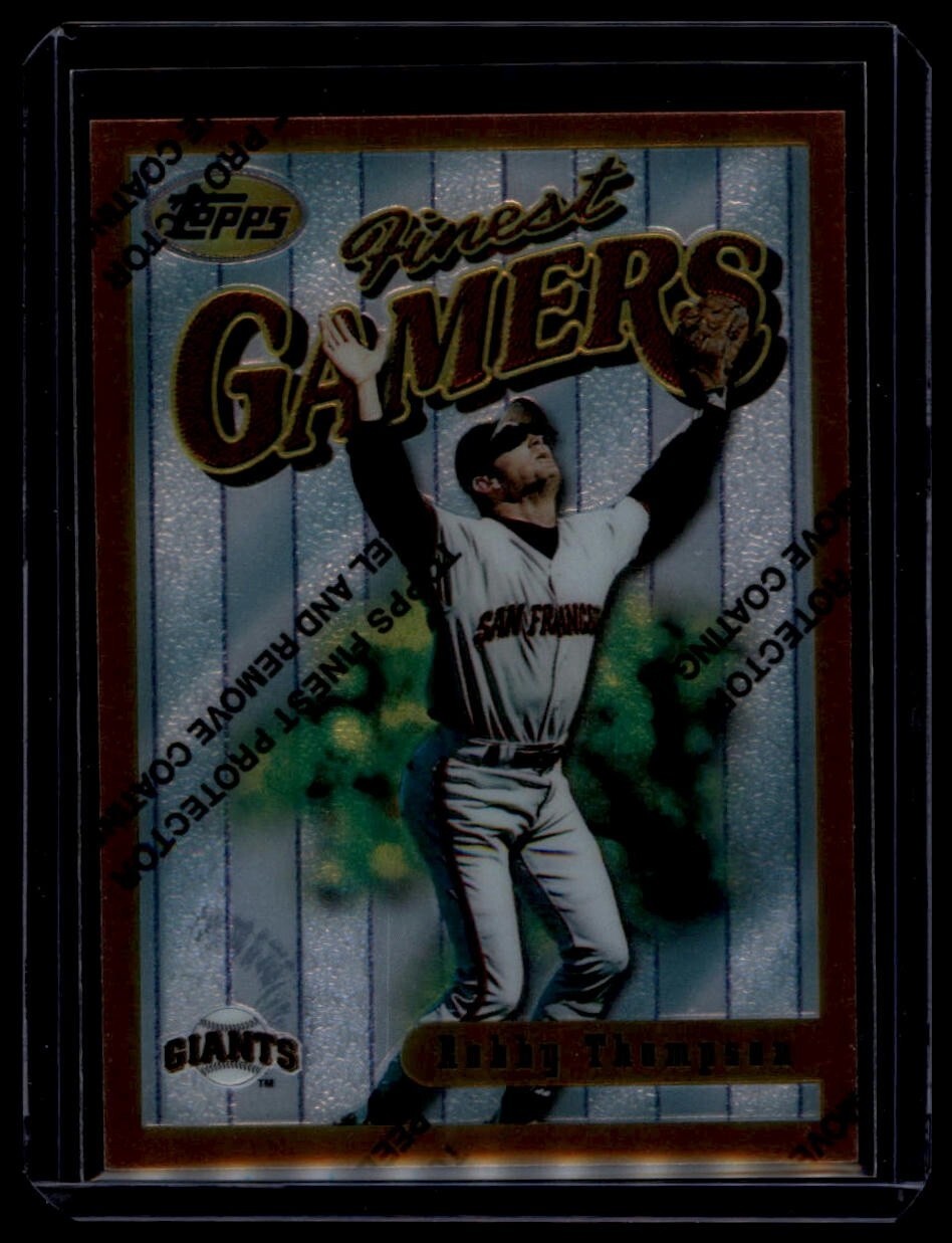 1996 Topps Finest - Robby Thompson #58 San Francisco Giants