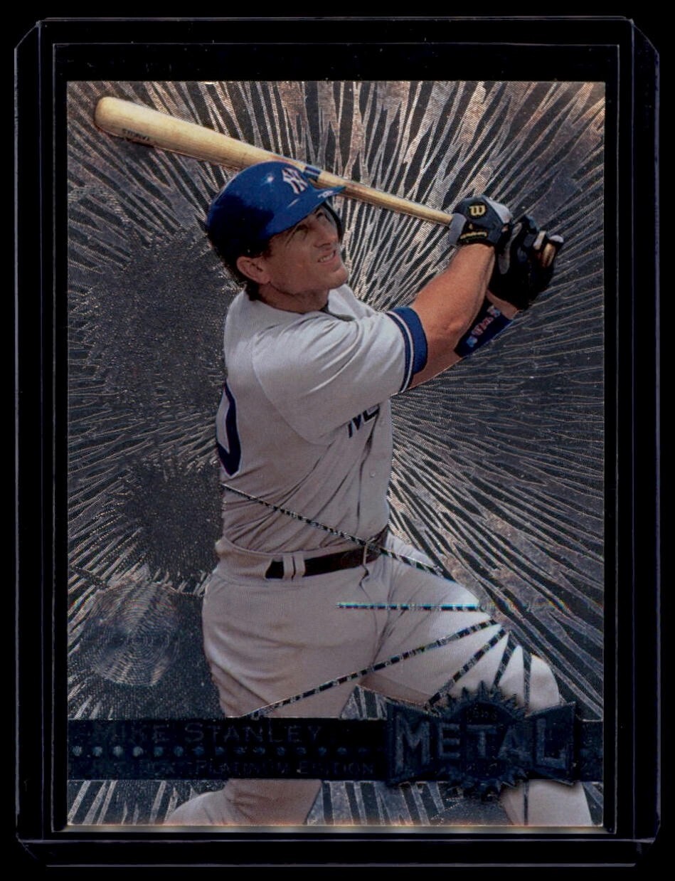 1996 Fleer Metal Universe - Mike Stanley #19 Platinum Edition Boston Red Sox
