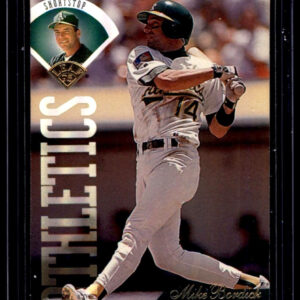 1995 Leaf - Mike Bordick #81 Oakland Athletics