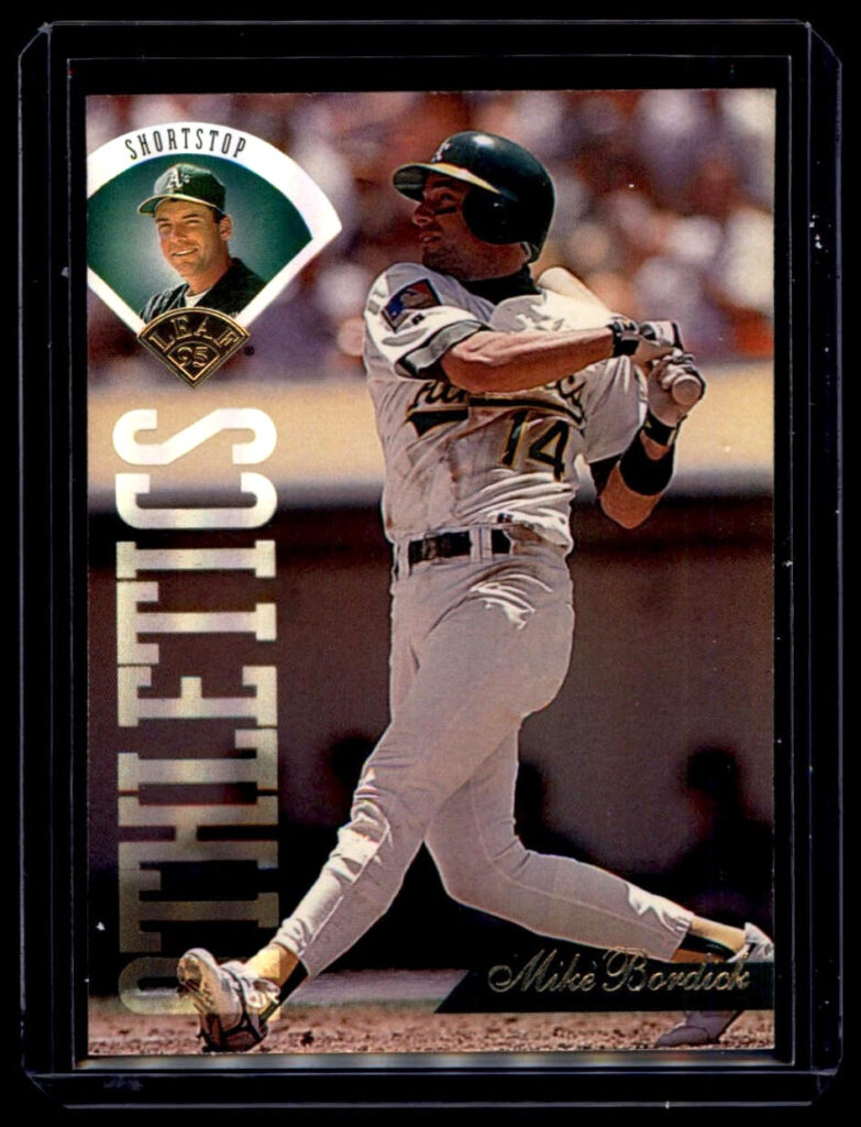 1995 Leaf - Mike Bordick #81 Oakland Athletics