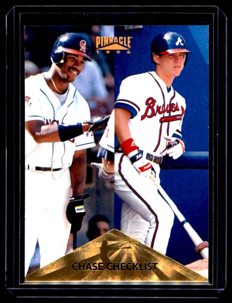 1996 Pinnacle #200 Garret Anderson/Chipper Jones Checklist