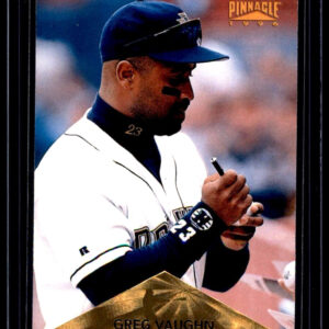 1996 Pinnacle - Greg Vaughn #129 Milwaukee Brewers