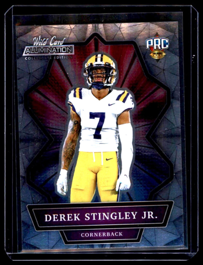 2021 Derek Stingley Jr. Wild Card Alumination NIL Rookie ANBC-19