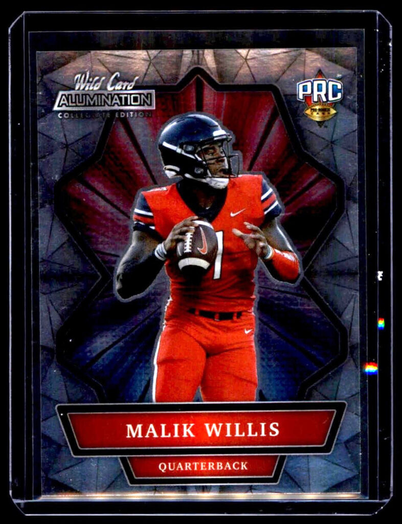 2021 Wild Card Alumination NIL #ANBC-55 Malik Willis PRC Liberty Flames