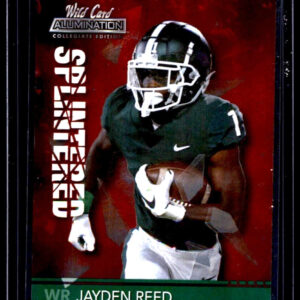 2021 Wild Card Splintered Card #ANSP-17 Jayden Reed Michigan State Spartans