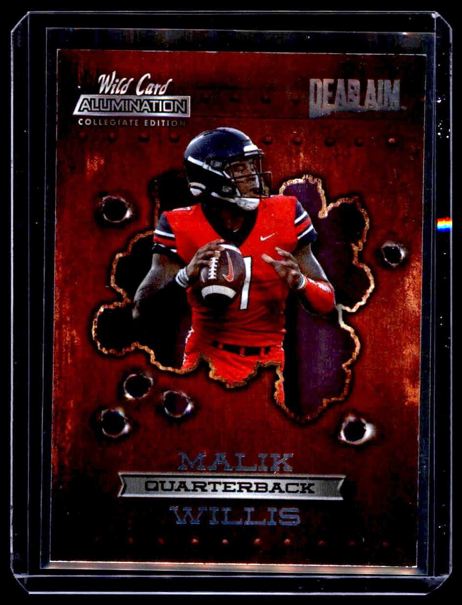 2021 Wild Card Alumination NIL Collegiate Edition - Dead Aim Malik Willis (RC)