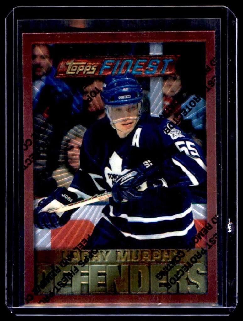 1996-97 Topps Finest Defenders-Larry Murphy- # 42- Toronto Maple Leafs