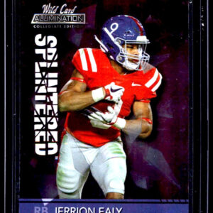 2021 Wild Card Alumination NIL #ANSP-16 Jerrion Ealy Splintered Purple