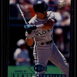 1995 Fleer Ultra #383 Benito Santiago Florida Marlins