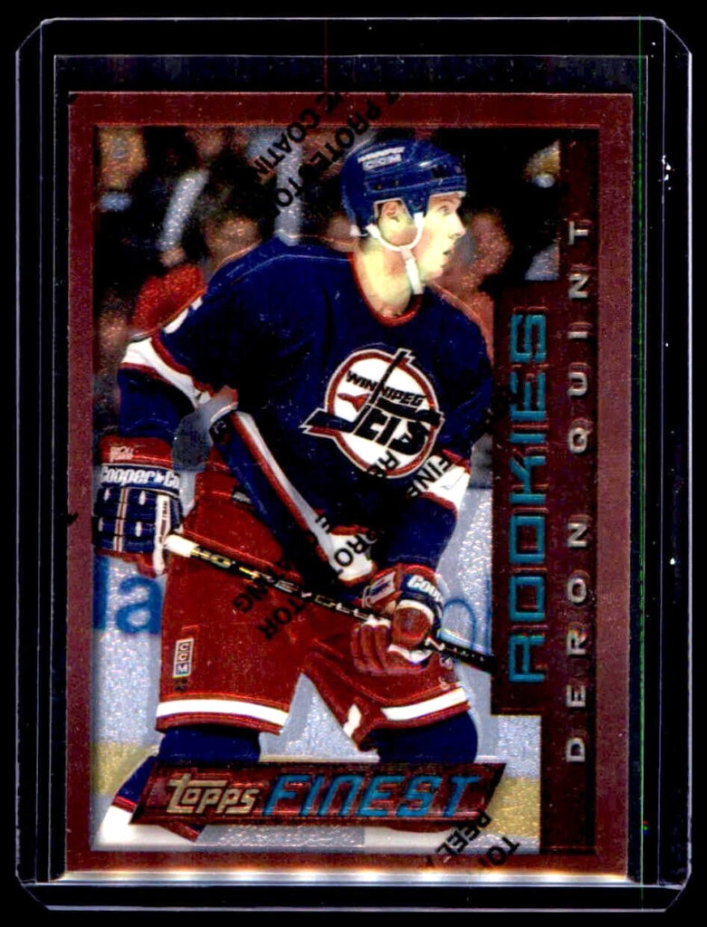 1995-96 Topps Finest Bronze- Deron Quint #101 Winnipeg Jets