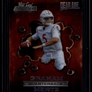 2021 Wild Card Alumination NIL Dead Aim Pink Football Card ANDA-10 Graham Mertz