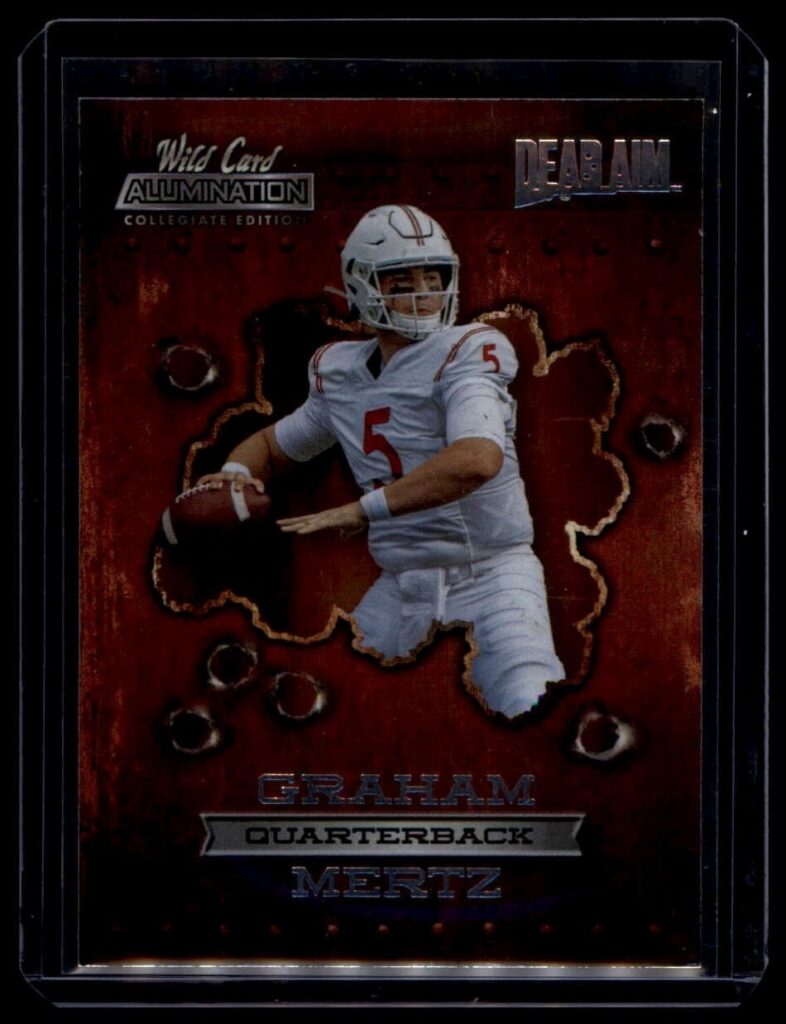 2021 Wild Card Alumination NIL Dead Aim Pink Football Card ANDA-10 Graham Mertz