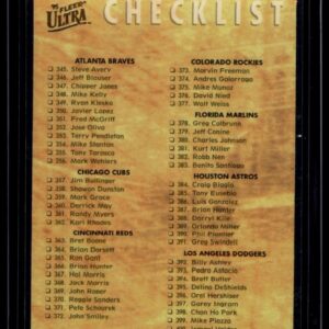 1995 Ultra #449 Checklist: 345-450