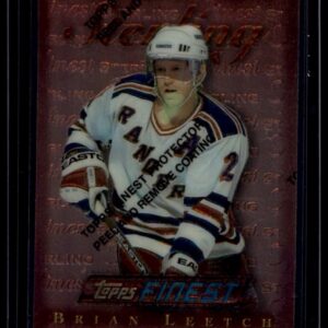 1995-96 Topps Finest Sterling Bronze Brian Leetch #115 Unpeeled