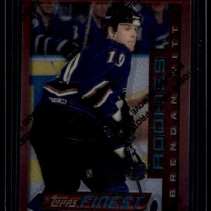 1995-96 Topps Finest Brendan Witt Unpeeled Bronze Rookie Card #106 Capitals