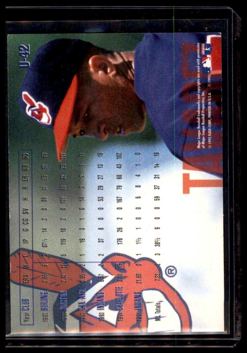 1995 Fleer Update - Julian Tavarez #U-42 Cleveland Indians - Image 2