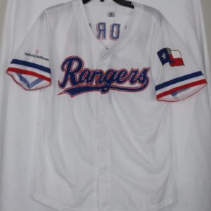 Texas Rangers Medical City Healthcare Andrus Promotional Jersey Size Adult M
