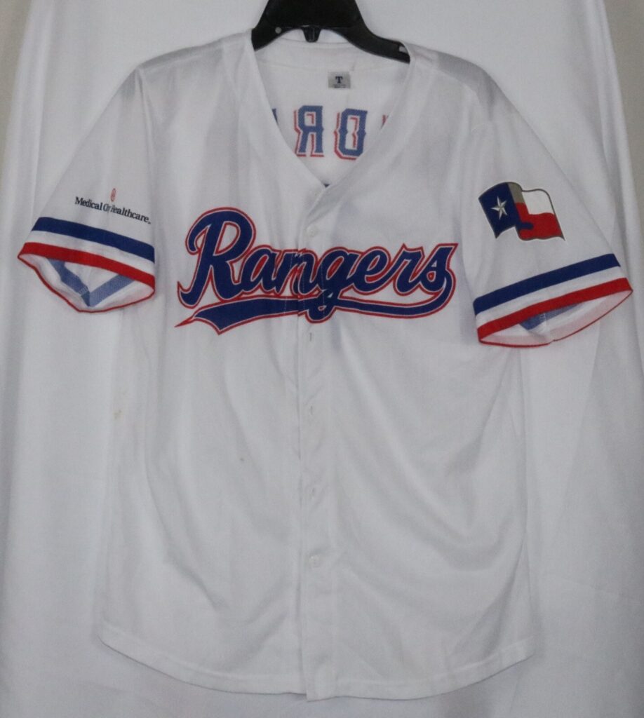 Texas Rangers Medical City Healthcare Andrus Promotional Jersey Size Adult M