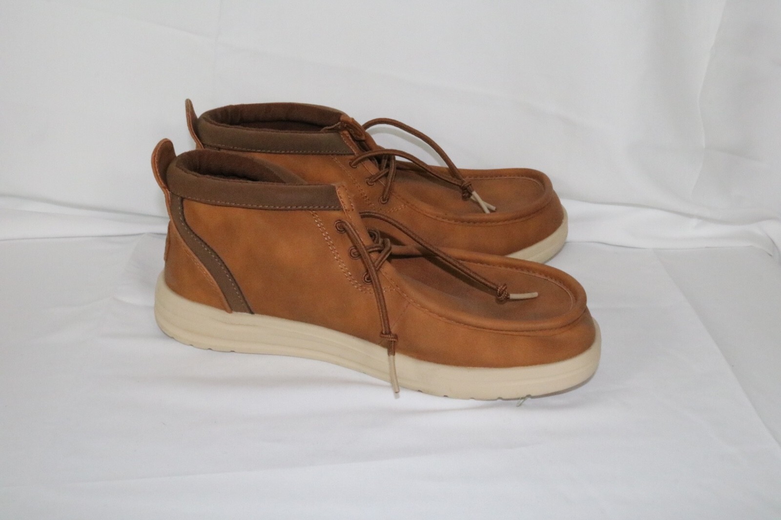 Hey Dude Wally Mid GripR Classic Mens 8 Brown Cognac Casual Comfort - Image 5