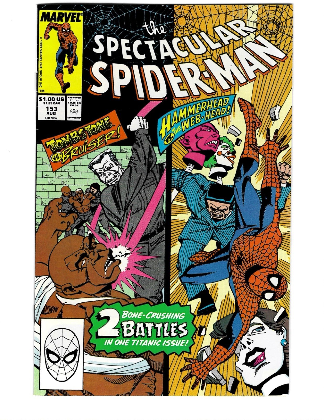 Spectacular Spider-Man #153 Vol. 1 Aug 1989 Marvel Comics High Grade