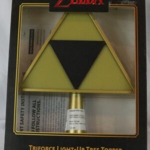 Nintendo Zelda Triforce Light Up Christmas Tree Topper 2022 Collectible 9" LED