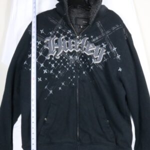 Vintage Hurley Zip Hoodie Adult Size XL Distressed Grunge Rare Y2K VTG AOP