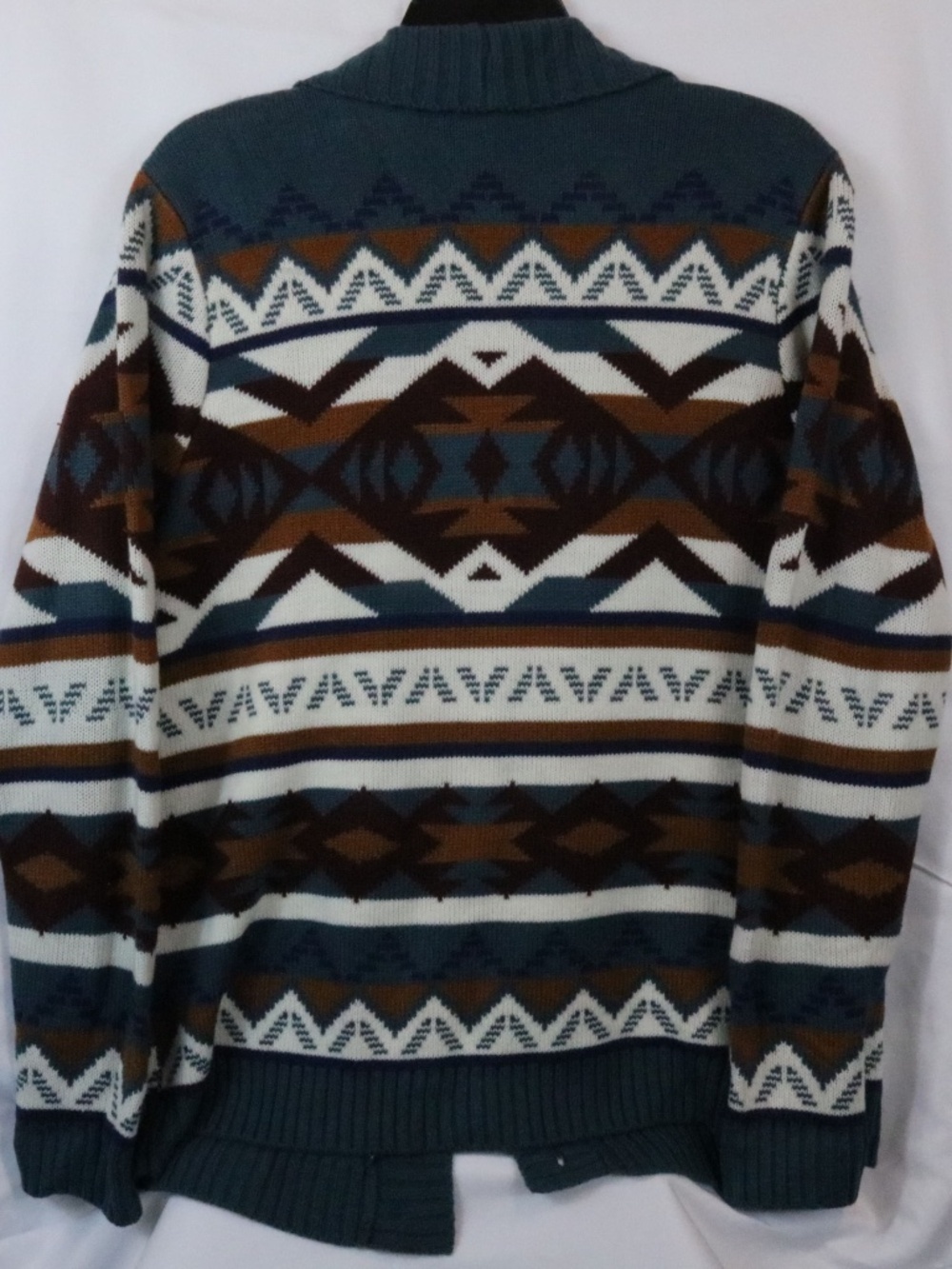 Wrangler Retro Aztec Cardigan Sweater Western Geometric Knit Women Small - Image 8