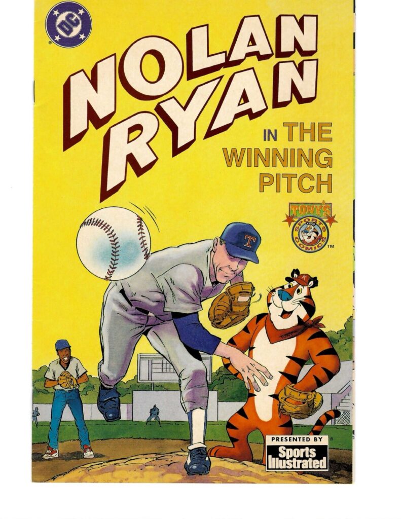 1992 Nolan Ryan In "The Winning Pitch" Comic Book DC Comics/Sports Illustrated