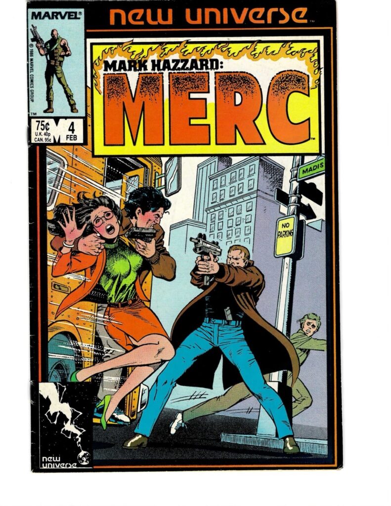 Marvel New Universe Mark Hazzard: Merc #4 comic book 1987 Kupperberg art & cover