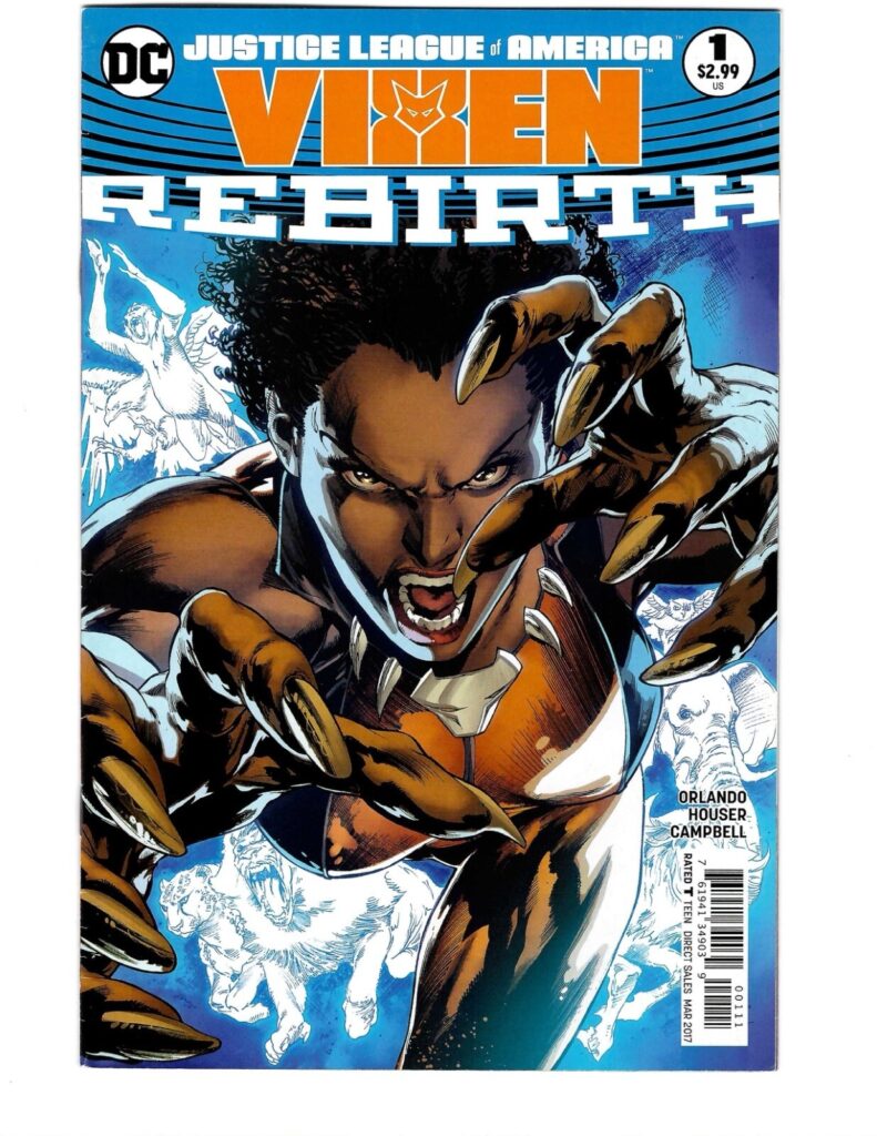 Justice League of America Vixen Rebirth #1 DC Comics comic book VF