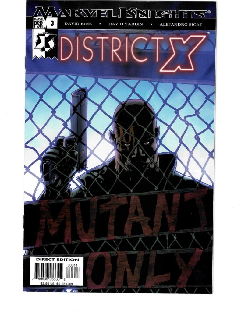 District X #3 (Marvel Knights) David Hine David Yardin Alejandro Sicat NM